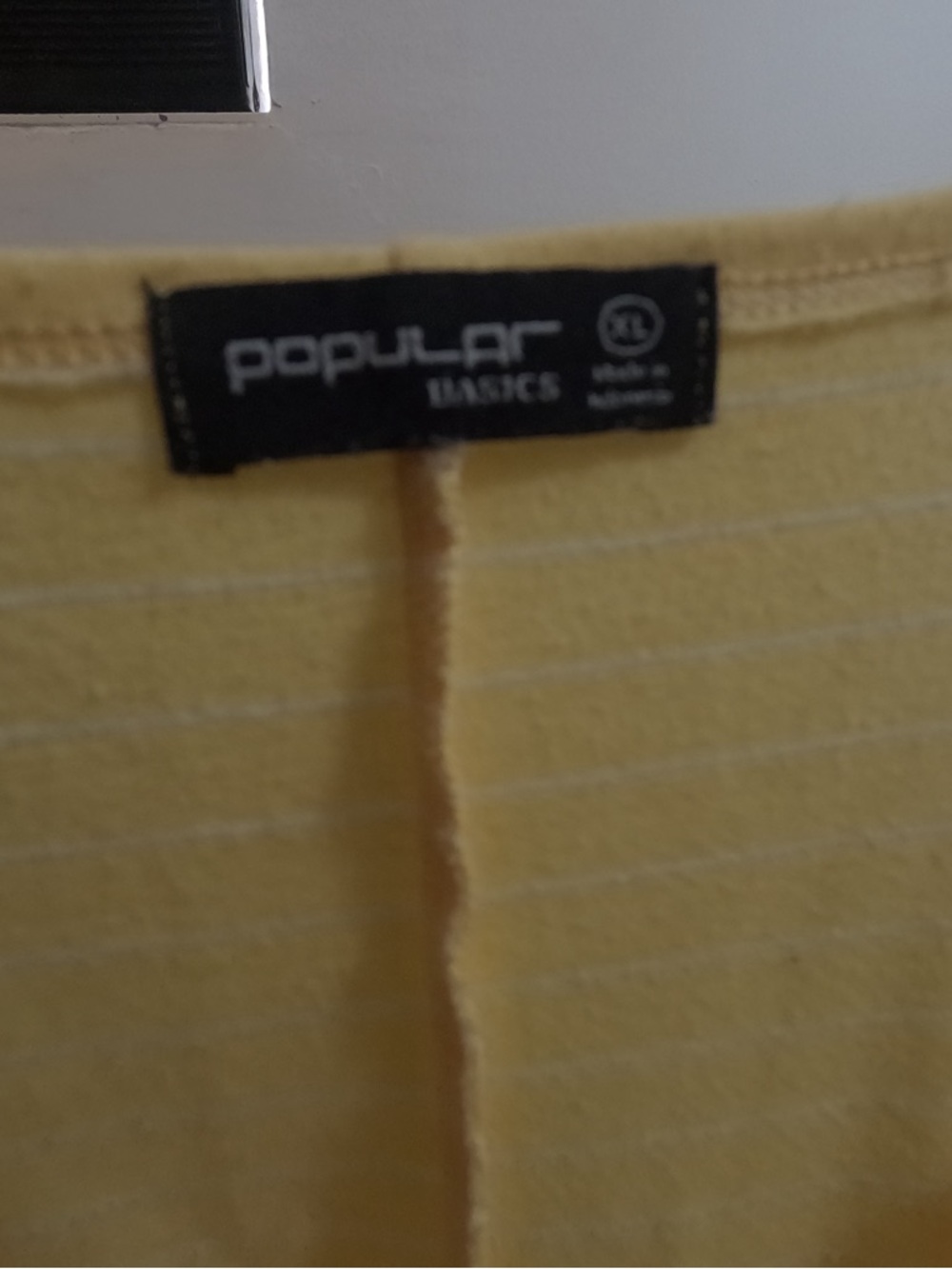 Popular Basics Yellow Ribbed Tank Dress - Picture 3 of 3